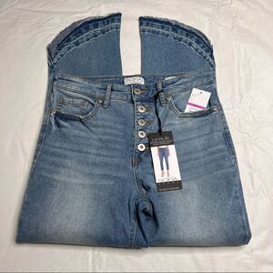 SOFIA Vergara Women Leslie Super High Rise Slim Straight Jeans Blue Size 2